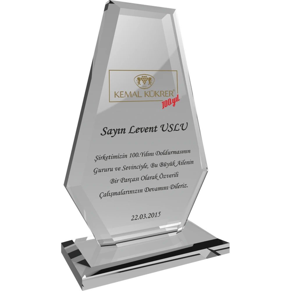 KH EKT-280-ŞF Kristal Plaket