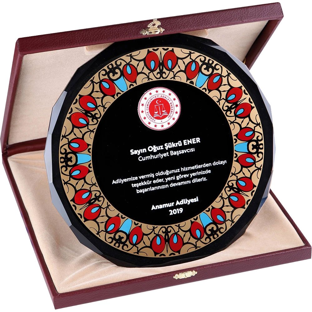 KH EKT-300 Kutulu Kristal Plaket