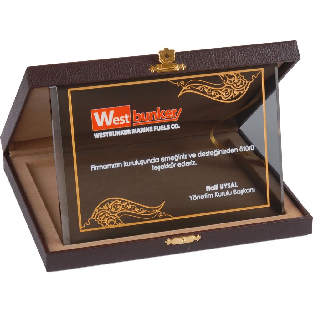 KH EKT-410 Kutulu Kristal Plaket