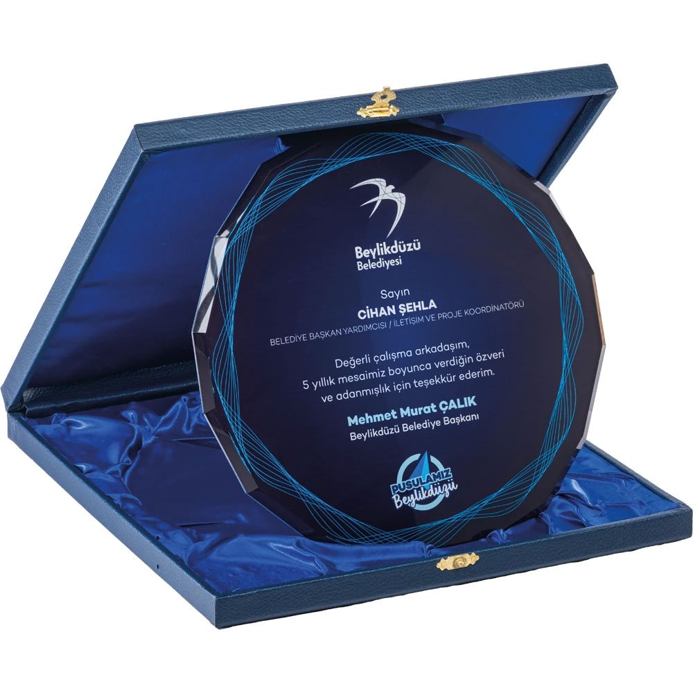 KH EKT-440 Kutulu Kristal Plaket