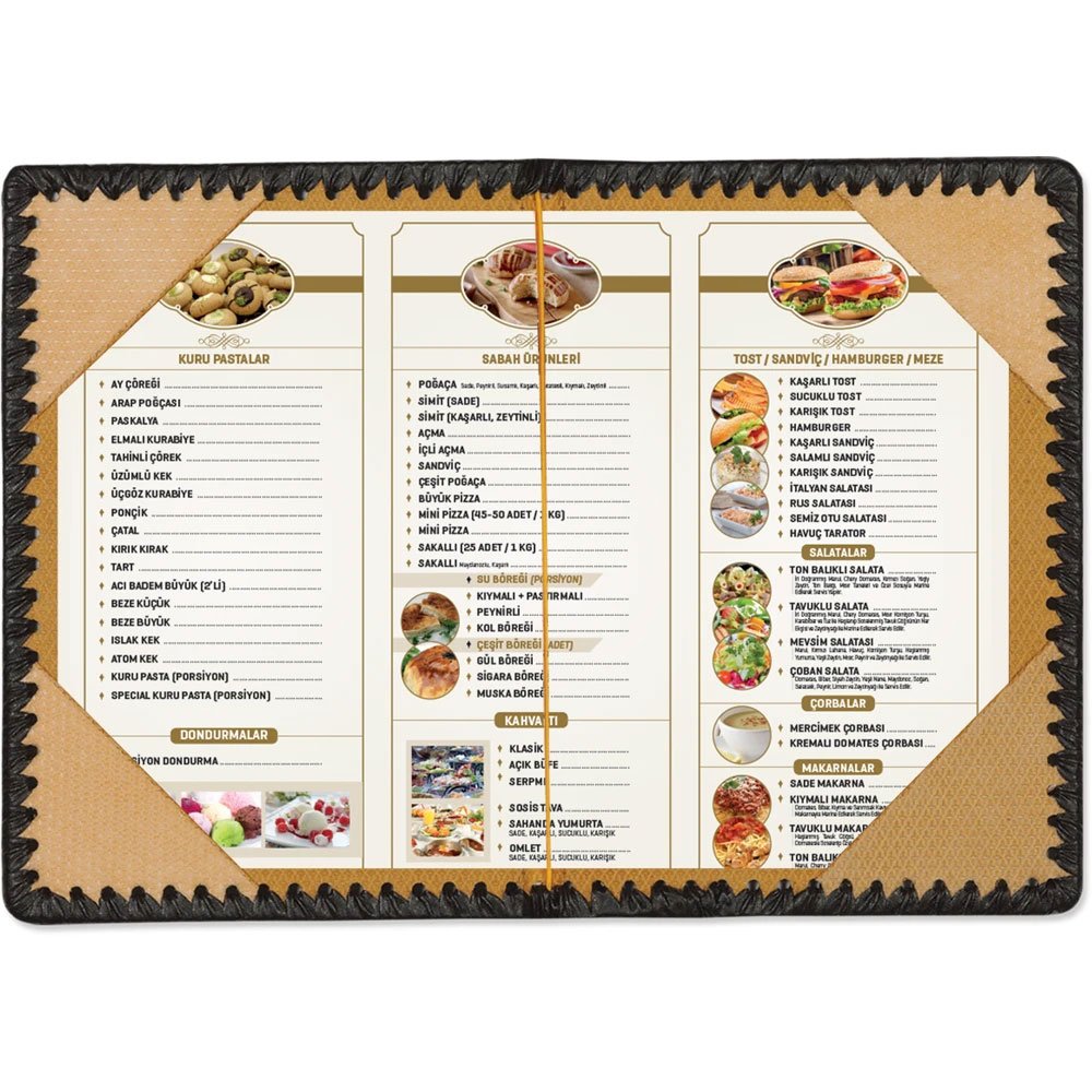 KH 902 Sertifika ve Menü Kabı