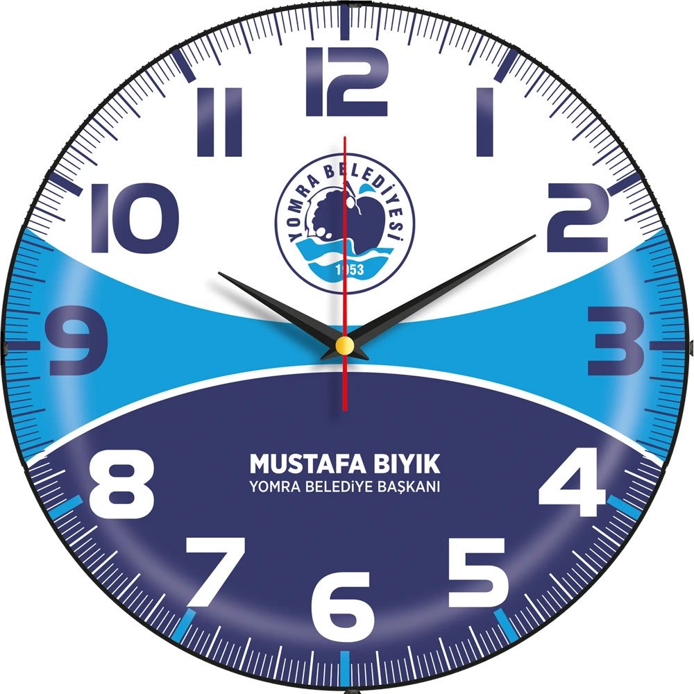 KH V30-529-B Bombe Cam Duvar Saati